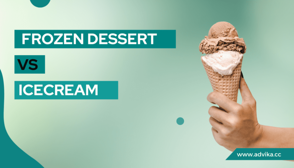 frozen dessert vs icecream
